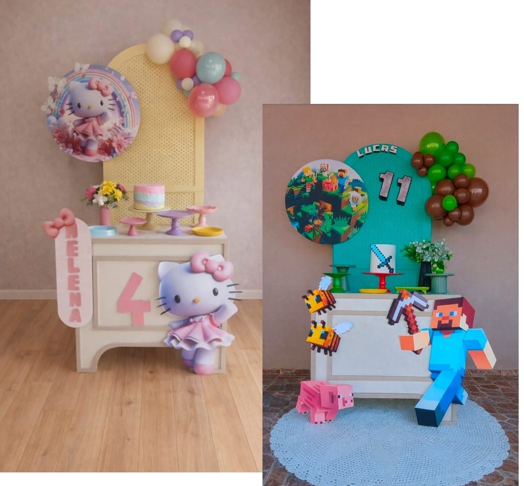 Decoração Criativa 1 Painel - Todos Os Temas!